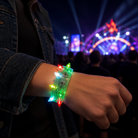 Bracelet LED lumineux coloré pour Halloween, fête, cosplay, danse, festival, événement