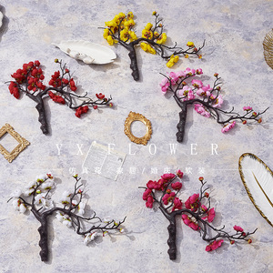 Yixuan Artificial Plum Blossom Bonsai Mixed Color <b>Silk</b> <b>Flowers</b> Handmade Wedding Decorations - Product Image 3