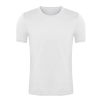 T-shirt pour homme en polyester à séchage rapide, manches courtes, vêtement de travail, chemise publicitaire culturelle, logo brodé et imprimé, vente en gros