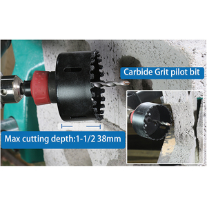 DZ carbure de tungstène grain trou scie Cutter foret matériel en acier pour couper les cloisons sèches stuc Fiber ciment bardage panneau de support - Product Image 6