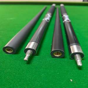 Pasokan Pabrik Tongkat Biliar 2-Piece Berkualitas Tinggi dengan Ujung 13mm Serat Karbon 1/2 Split dan Sambungan Baja Tahan Karat Panjang 147CM - Product Image 5