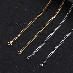 European American Style Clavicle <b>Chain</b> <b>Titanium</b> Steel Hexagon Men's Necklace CE595 Gift Jewelry - Product Image 4