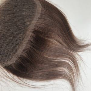 AU sistema di sostituzione dei <span class=keywords><strong>capelli</strong></span> personalizzato 100% densità estensioni dei <span class=keywords><strong>capelli</strong></span> <span class=keywords><strong>maschili</strong></span> naturali attaccatura dei <span class=keywords><strong>capelli</strong></span> frontale in pizzo HD marrone scuro - Product Image 5