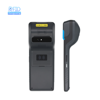 Terminal PDA portátil de 5,5 pulgadas Rfid Nfc Personal Digital Assistant Android 12 colector de datos con impresora térmica incorporada