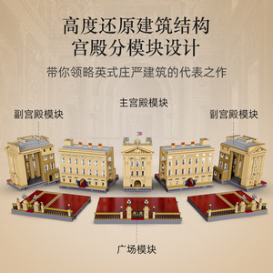 Cada C61501 Set di Costruzioni Storiche Europee con Tetto Rosso e Facciata a Colonne - Product Image 3