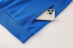 Winter Unisex Club-stijl Voetbal Trainingsset 100% Polyester Antibacterieel Snel Droogend Langmouwshirt Jack Custom Teamnamen - Product Image 5