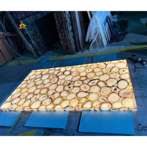 Tùy chỉnh tự nhiên Backlit đá quý rắn bề mặt trắng pha lê mã não mờ đá <span class=keywords><strong>Countertop</strong></span>/Bảng Top - Product Image 2