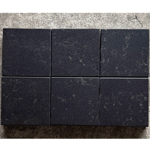 Losas de Cuarzo Negro Sintético con Vetas Doradas para Fabricación de Encimeras, Encimeras para Cocina y Baño - Product Image 3