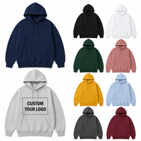 350gsm Schwerer Baumwoll-Poly-Hoodie für Herren und Damen, Individueller Siebdruck, Übergroßer Känguru-Taschen-Hoodie, Großbestellung ab Werk