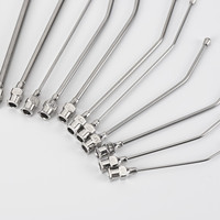 Aiguille d'alimentation vétérinaire incurvée avec Luer Lock pour perroquet, souris, lapin