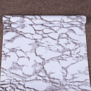 <span class=keywords><strong>Papel</strong></span> Adhesivo de <span class=keywords><strong>Vinilo</strong></span> PVC con Estampado de Mármol Jinyi, para Decoración de Paredes, Muebles y Mesas, Rollo de Película Decorativa - Product Image 2