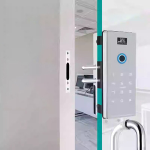 Design moderno di vetro serratura porta codice di impronte digitali Hotel catenaccio di sicurezza senza chiave elettrico Smart serratura per porta in vetro senza cornice - Product Image 2