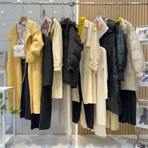 Vente en gros de manteaux d'hiver pour femmes, manteaux mi-longs pour femmes, stock expédié aléatoirement - Product Image 5