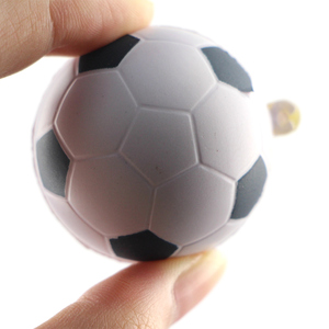 Superventas 6,3 cm Bola de PU sólida Bola de estrés de espuma Promoción Balón de fútbol Juguetes de ventilación de descompresión para niños - Product Image 1