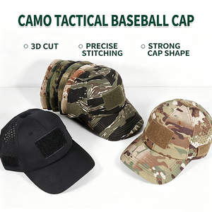 Full Mesh Tactical Baseball <b>Cap</b> <b>Camo</b> Patch Custom Logo Breathable Quick Dry Outdoor Sports Adjustable Trucker Hat Unisex - Product Image 1