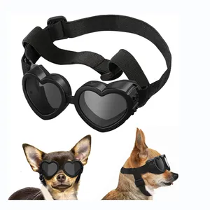 Солнцезащитные очки для собак с УФ-защитой, в форме сердца