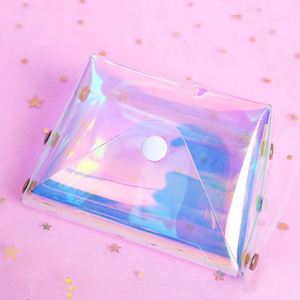 Portefeuille transparent imperméable à l'eau tendance pour filles, porte-monnaie en PVC laser pour femmes - Product Image 2