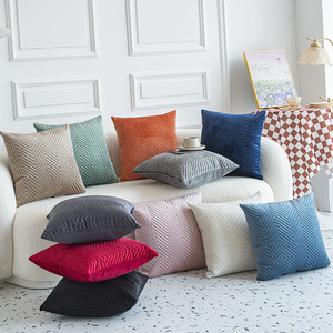 Sarung Bantal 3D Quilted Embossed Warna Solid Sederhana Baru - Product Image 1