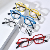 Gafas Borregls con Montura de Titanio Colorida para Hombre, Diseño Cuadrado de Marca 2025, Lentes Ópticas de Alta Calidad para Mujer, Modelo 185901