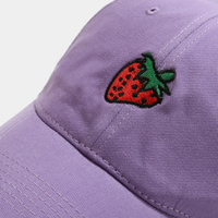 Casquette de baseball personnalisée avec logo, en coton doux délavé, broderie mini fraise, visière incurvée, colorée, pour le quotidien, la rue et le sport