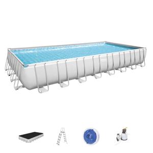 <span class=keywords><strong>Piscina</strong></span> Rectangular Elevada <span class=keywords><strong>Bestway</strong></span> 56623, Incluye Bomba de <span class=keywords><strong>Filtro</strong></span>, Escalera, Soporte de PVC, <span class=keywords><strong>para</strong></span> Exteriores - Product Image 2