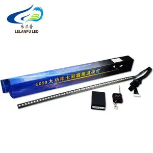 Chất lượng cao 22 inch 5050 48 bóng đèn <span class=keywords><strong>LED</strong></span> RGB xe máy quét Knight Rider Strobe Flash Light Strip + từ xa cho xe đèn <span class=keywords><strong>LED</strong></span> công cụ - Product Image 1