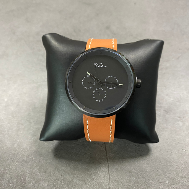 2021 Watch Manufacturers Customization Wrist Watches Genuine Leather Strap Quartz Watch for Men