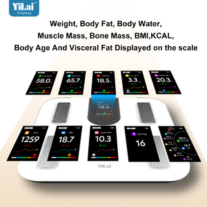 टैफ्ट डिस्प्ले स्मार्ट स्केल शरीर वसा वजन विश्लेषण स्मार्ट स्केल व्यक्तिगत डिजिटल बाथरूम शरीर bmi दिल दर शरीर वसा स्केल - Product Image 2