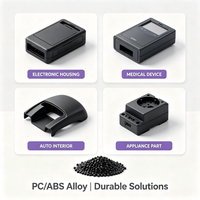 Granulés d'alliage PC/ABS, pastilles de polycarbonate mélangées pour boîtiers électroniques, fabrication OEM sur mesure