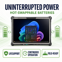 Tablet PC Getac F120 Totalmente Resistente Copilot Plus, Intel Core Ultra, Pantalla Táctil de 12.2 Pulgadas Legible Bajo la Luz Solar