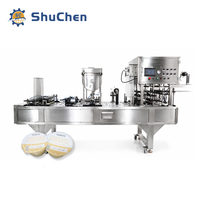 Ligne de production de remplissage et de bouchage automatique de bouteilles pour boissons, jus et liquides Shuchen à prix réduit