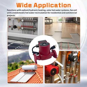 Pompe de circulation Torvexon Ups43 100F 115V 60Hz 1/3 CV en acier inoxydable pour système de chauffage solaire - Product Image 5