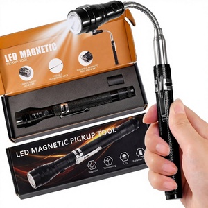 Torcia Magnetica LED con Corpo in Metallo, Grado di Protezione IP20, Collo Telescopico Estensibile, Regalo per Uomini, Idea per Natale e Compleanno - Product Image 1