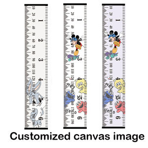 Décoration murale en toile bricolage pour enfants règle de tableau de croissance éducative bâton de mesure pour enfants - Product Image 2