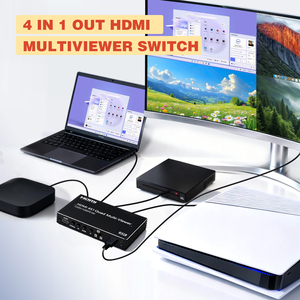 Xput <span class=keywords><strong>HDMI</strong></span> <span class=keywords><strong>4X1</strong></span> Quad Multi-Viewer 4K การสลับอย่างราบรื่นเข้ากันได้กับ DVI1.0 HDMI1.3a HDCP1.2สำหรับโครงการขนาดใหญ่ - Product Image 4
