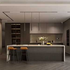 Armarios de cocina grandes de madera maciza personalizados con <span class=keywords><strong>Isla</strong></span> para armario de cocina armarios de cocina de lujo de <span class=keywords><strong>buena</strong></span> calidad hechos de madera maciza - Product Image 5