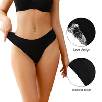 Vente en gros Sous-vêtements Evenyoung Vente en gros de haute qualité noir fantaisie dentelle sous-vêtements floraux respirant sans couture femmes Hipster