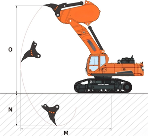 מחפר כבד DX500 מותאם אישית במפעל, זרוע סלעית לכריית מתכות פתוחה (ברזל, נחושת, זהב), כריית פחם, הסרת שכבת עפר - Product Image 3