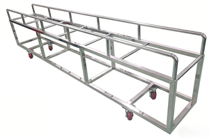 Heavy-Duty Custom Mobile Cart with Welded Steel Frame &amp; 360&deg; Casters | MOQ 10 <strong>Units</strong> | 5-Day Fast Sample - Product Image 3