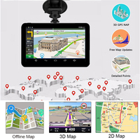 SW-H55 de navegación GPS para coche y camión, pantalla táctil capacitiva de 7 pulgadas, 768M + 16GB, recordatorios de voz opcionales, mapas gratuitos de 2020