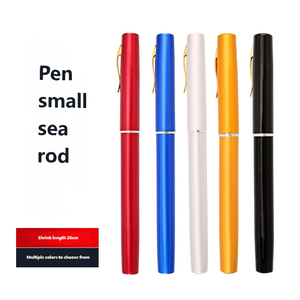 <strong>Pen</strong>-Style Fiberglass Soft <strong>Pocket</strong> <strong>Fishing</strong> <strong>Rod</strong> Ultra-Portable <strong>Mini</strong> <strong>Rod</strong> with Metal Handle for Rock and Ice Angling - Product Image 4