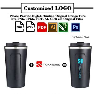 Tasses à café intelligentes en acier inoxydable avec affichage LED de la température, personnalisables avec logo, pour cadeaux d'entreprise et promotions (vente en gros) - Product Image 4