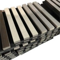 Acoustique Panneaux muraux en bois Insonorisé Panneaux muraux acoustiques à lattes en bois panneau acoustique