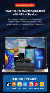 Neexxt sx9ic kép chuyên nghiệp kép Lavalier Micro không dây cho Youtube phỏng vấn vlog trình bày <span class=keywords><strong>Facebook</strong></span> sống - Product Image 6