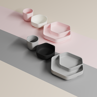 Ensemble de vaisselle en silicone sans BPA HEORSHE, ustensiles alimentaires pour enfants, cuillère d'alimentation et bol à ventouse pour l'alimentation des nouveau-nés