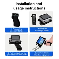 Machine d'impression portable à jet d'encre pour la date de péremption, le numéro de lot, les codes QR et les codes-barres sur cartes et supports souples