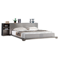 Cadre de lit en métal minimaliste en acier inoxydable 304, taille Queen, design durable personnalisable pour chambre d'hôtel, OEM ODM disponible