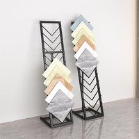 Présentoir de carreaux de céramique personnalisé, pierre cascade, métal, présentoir, quartz, mosaïque, marbre, échantillons, présentoirs pour salle d'exposition, vente