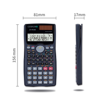 Calculatrice Scientifique FX 991MS pour Collège et Lycée, 401 Fonctions, Alimentation Double