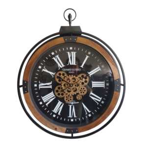 Horloge murale en métal à face unique <span class=keywords><strong>de</strong></span> 30 pouces Super grande <span class=keywords><strong>montre</strong></span> <span class=keywords><strong>de</strong></span> poche <span class=keywords><strong>aiguille</strong></span> d'engrenage mobile vintage contemporaine pour le salon - Product Image 6